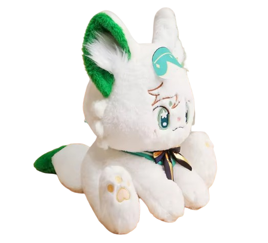 đPeluche fĂ©line kawaii douce et moelleuse â jouet mignon Ă  cĂąliner, dĂ©coration chambre et cadeau dâanniversaire
